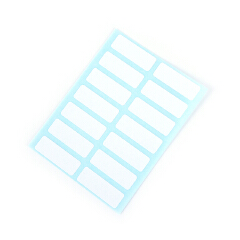 13x38mm Self adhesive sticky white label writable name stickers Blank note label Beschrijfbare Naam Label Bar diy Notebook