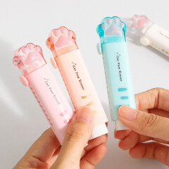 2PCS Kawaii Push-pull Design Cat Paw Portable Rubber Eraser Cute Erasers for Kids School Office Supplies Gift Stationery Prizes