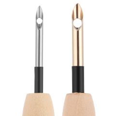 Knitting Embroidery Pen Weaving Felting Craft Punch Needle Threader Needle Wooden Handle DIY Magic Sewing Tool Accessories