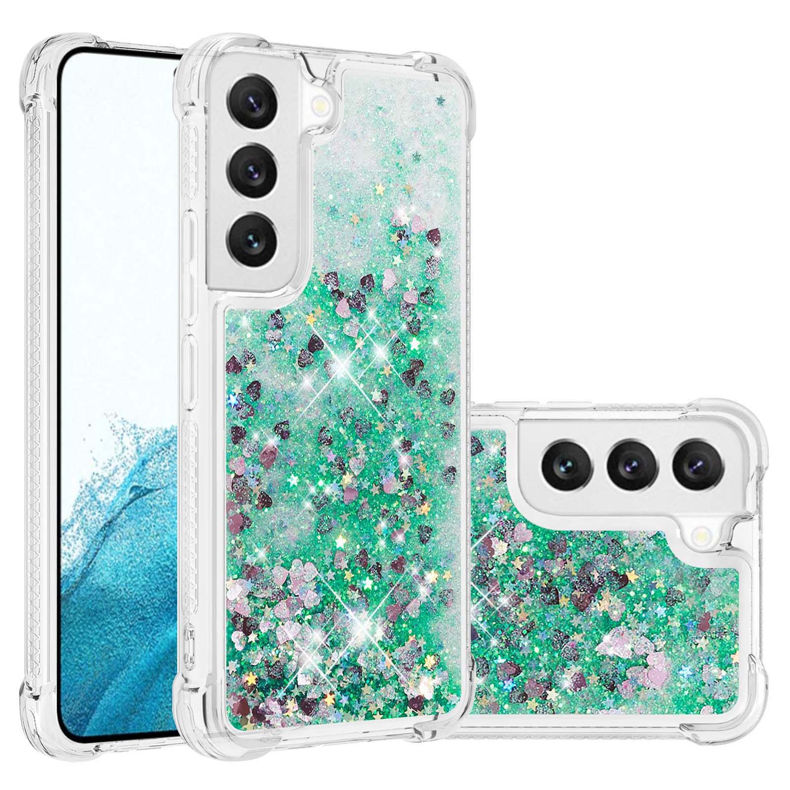 for Samsung Galaxy S23 S22 S21 Note 20 Ultra A14 A23 A13 A33 A53 A73 A04S A52S A72 A12 A04 A54 A34 5G Glitter Case Shockproof Phone Case Bling Liquid Sparkle Quicksand Clear Women Girls