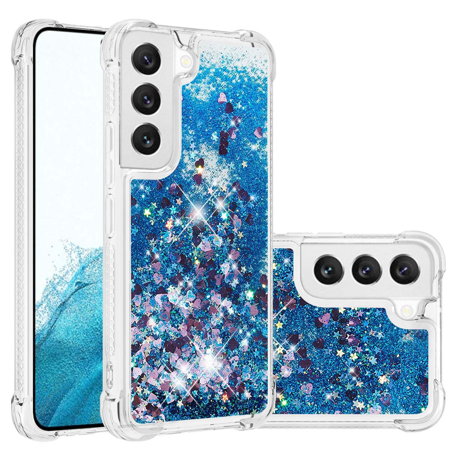 for Samsung Galaxy S23 S22 S21 Note 20 Ultra A14 A23 A13 A33 A53 A73 A04S A52S A72 A12 A04 A54 A34 5G Glitter Case Shockproof Phone Case Bling Liquid Sparkle Quicksand Clear Women Girls