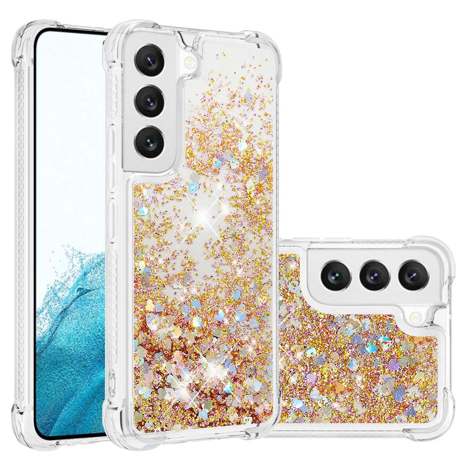 for Samsung Galaxy S23 S22 S21 Note 20 Ultra A14 A23 A13 A33 A53 A73 A04S A52S A72 A12 A04 A54 A34 5G Glitter Case Shockproof Phone Case Bling Liquid Sparkle Quicksand Clear Women Girls