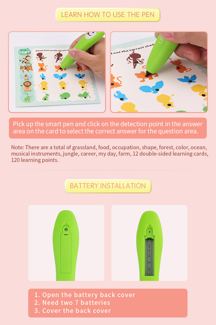 Kids Early Education Toy Audio English Language Y Book Touch Audio Reading Talking Book Learning Machine For Kids