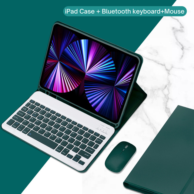 Keyboard + Tablet Case for iPad 10.9'' 10.2'' Air 4/Air 5 Pro 11'' Air 3/Pro 10.5 Magnetic Bluetooth Keyboard Flip Cover Leather Case Wonderful Control Keyboard Leather Case Tablet Protection Case