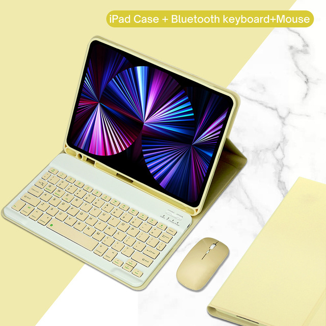 Keyboard + Tablet Case for iPad 10.9'' 10.2'' Air 4/Air 5 Pro 11'' Air 3/Pro 10.5 Magnetic Bluetooth Keyboard Flip Cover Leather Case Wonderful Control Keyboard Leather Case Tablet Protection Case