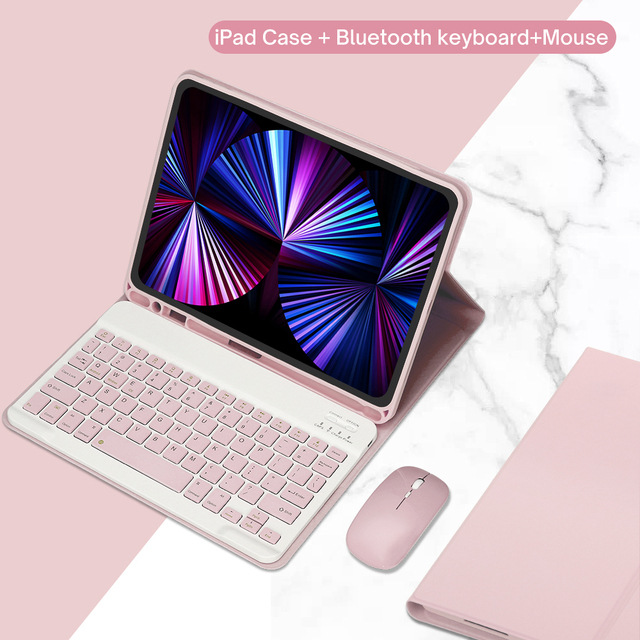 Keyboard + Tablet Case for iPad 10.9'' 10.2'' Air 4/Air 5 Pro 11'' Air 3/Pro 10.5 Magnetic Bluetooth Keyboard Flip Cover Leather Case Wonderful Control Keyboard Leather Case Tablet Protection Case