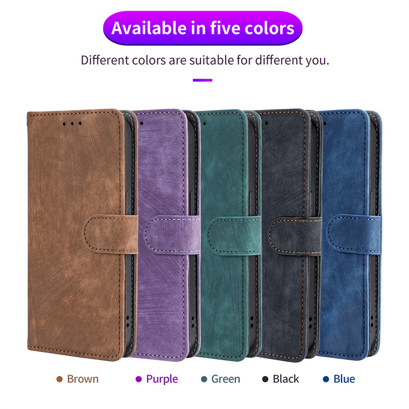 Flip Cover for Tecno Spark Go 2024 / Spark 20C / Pop 8 PU Leather Phone Case Full-Body Protection Shockproof [RFID Blocking] Wallet Cover
