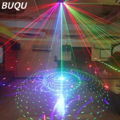 Mini LED Laser Projector Christmas Decorations For Home Laser Pointer Disco Light Stage Party Pattern Lighting Projector Shower