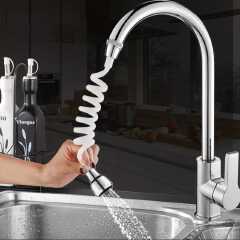 360 degrees kitchen faucet extender available in white