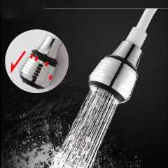 360 degrees kitchen faucet extender available in white