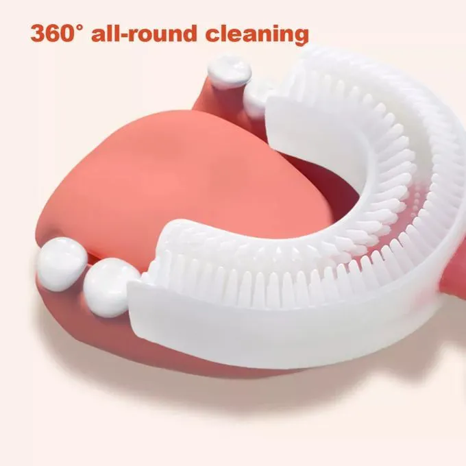 U shaped kids toothbrush