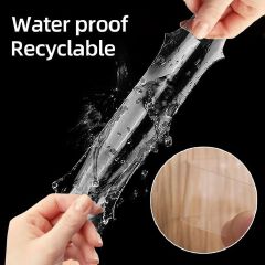 Reusable 60pack double sided tape adhesive transparent pvc tape wall stickers