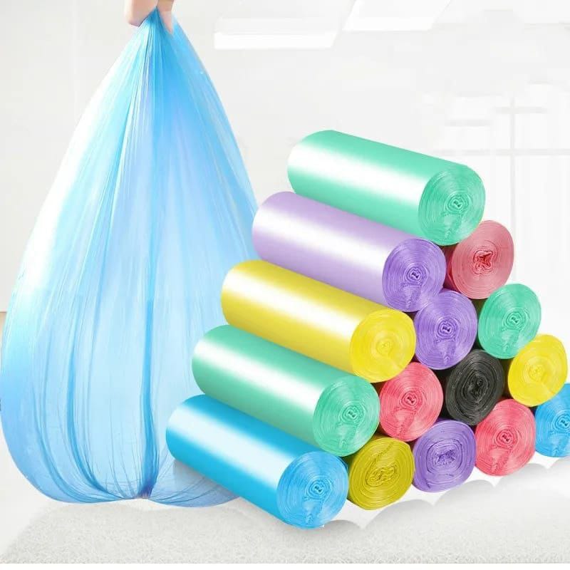 Assorted Colours trash/garbage  bags  Set of 100pcs Size 45x50cm Durable disposable  Available in different colours