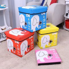 New Arrivals Storage stool Storage Benches Clothing Closet Storage Sundries storage box Cartoon non-woven fabric Organization