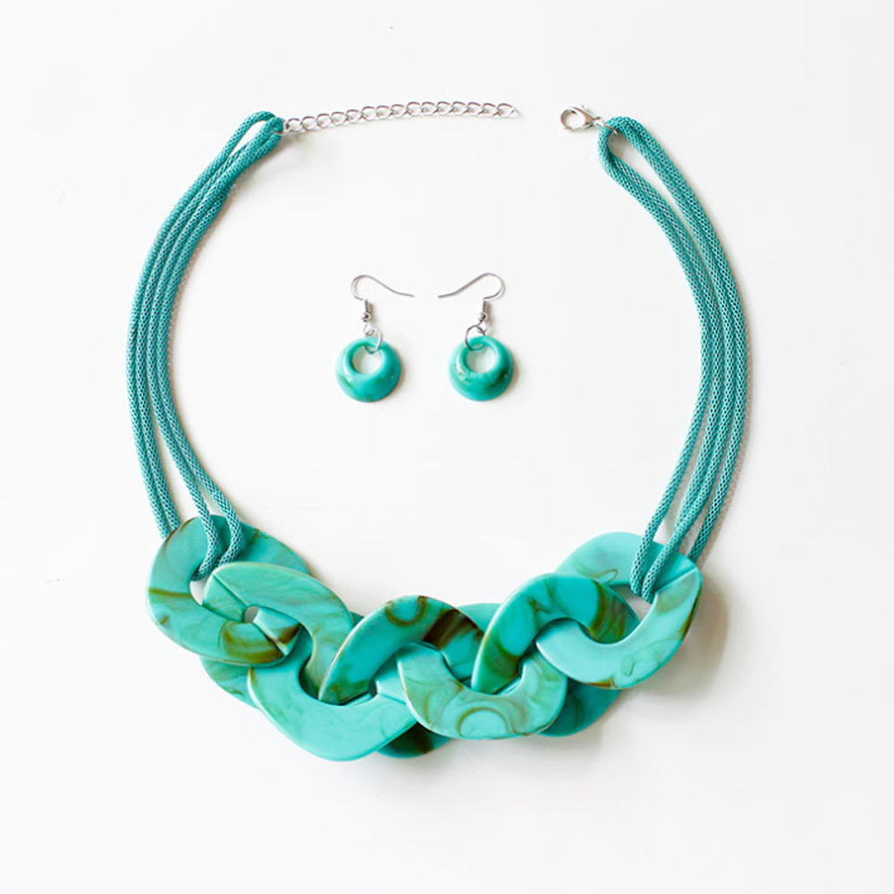 Acrylic necklace, marble pattern, original piece necklace, trendy and simple accessories, new products, popular accessories, necklace