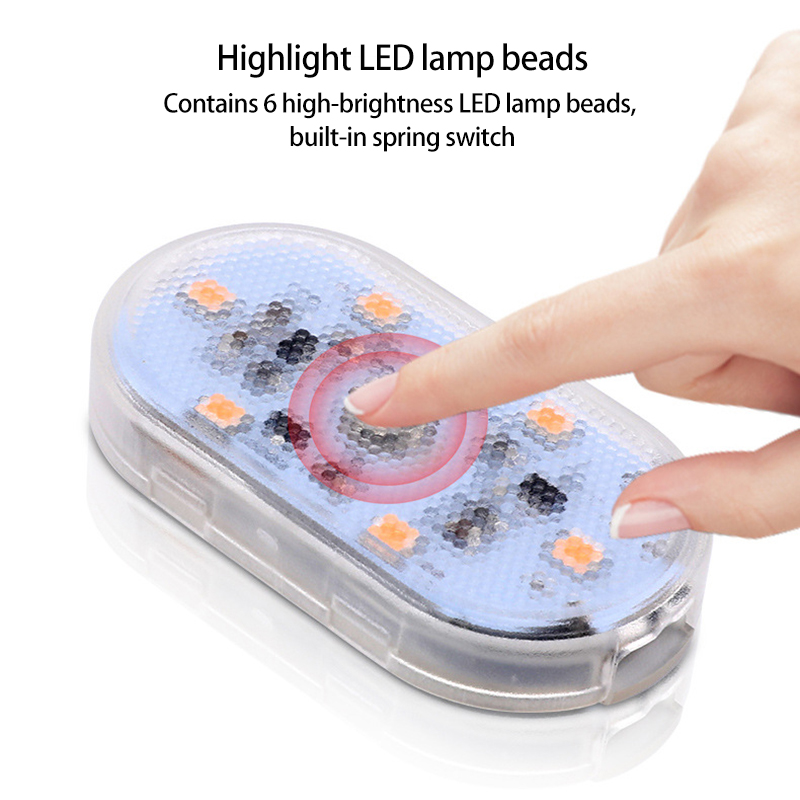 Touch Atmosphere Light Car White Lights Household wall Lamp USB Rechargeable Lighting Reading And Finding LED Light Small Magnetic Sticker Installation