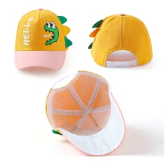 Baby Baseball Cap for Boy Girl Cartoon Dinosaur Children Adjustable Sun Visor Hat Spring Summer Infant Toddler Snapback Hat