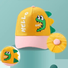 Baby Baseball Cap for Boy Girl Cartoon Dinosaur Children Adjustable Sun Visor Hat Spring Summer Infant Toddler Snapback Hat