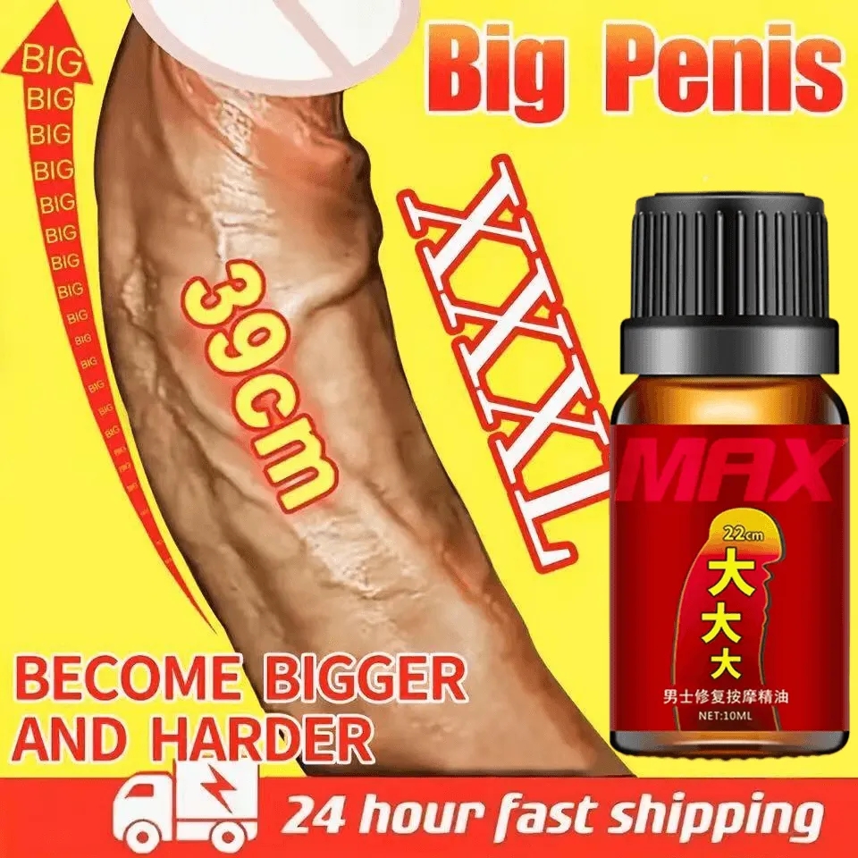 Penis Enlargment Oil Penis Growth Enlarger Essential Oil Big Dick Thickening Increase Massage Oil Big Cock Erection Enhance