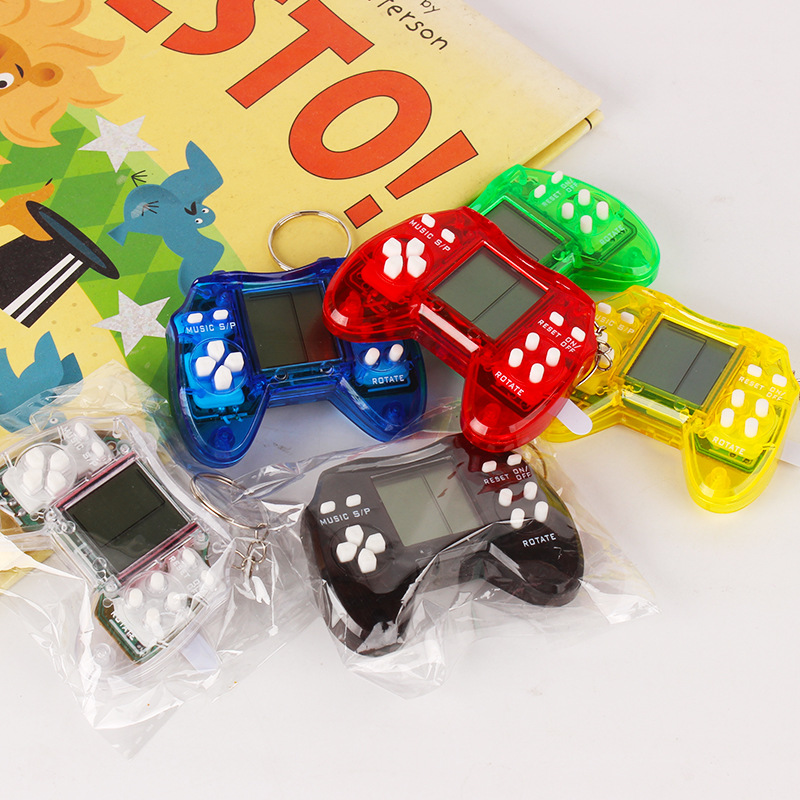 Portable Pocket Mini Retro Classic Brick Games Handheld Game Players Gaming Console with Key Chain Ring for Kid Pendant Toy Gift