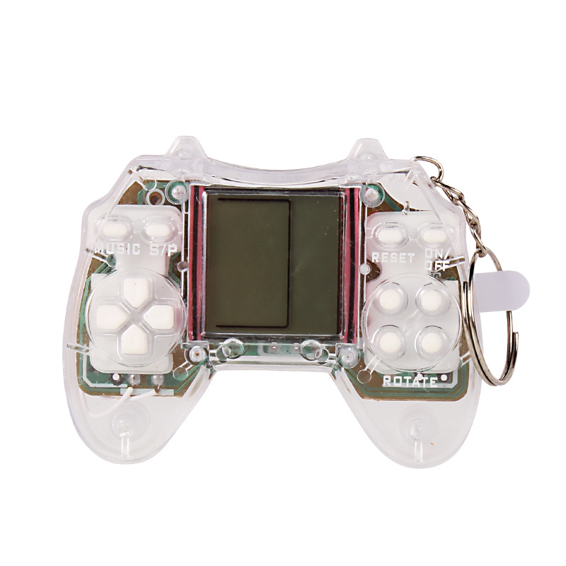 Portable Pocket Mini Retro Classic Brick Games Handheld Game Players Gaming Console with Key Chain Ring for Kid Pendant Toy Gift