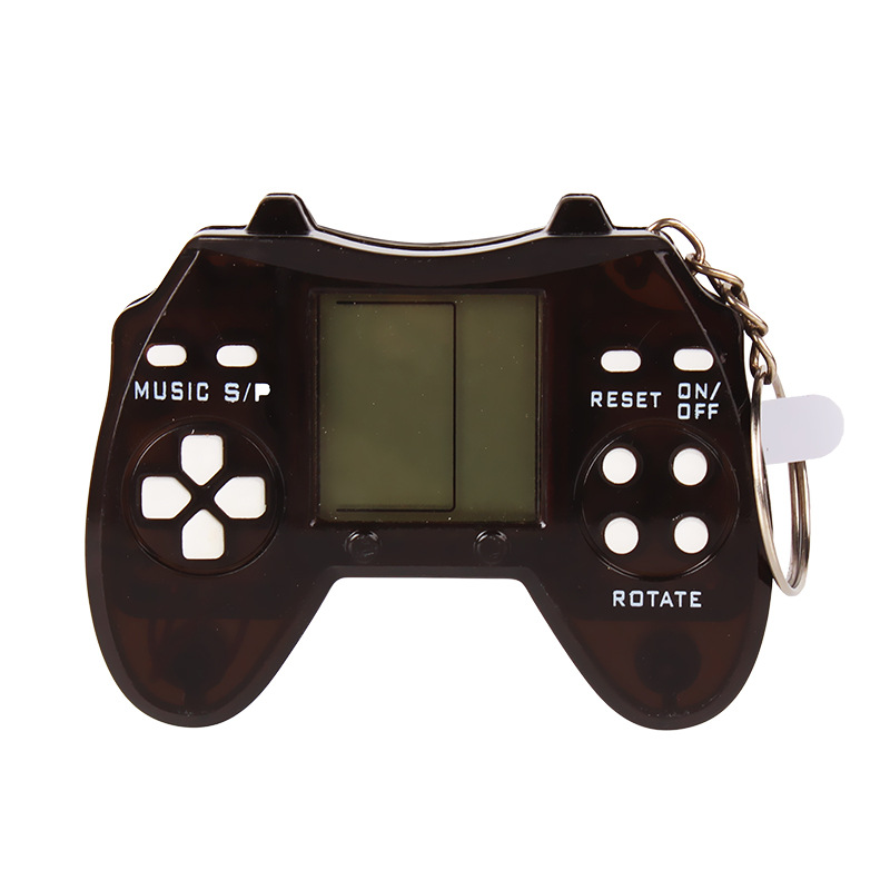 Mini Retro Classic Brick Games with Key Chain Ring Pendant Handheld Game Console Portable Pocket Gaming Players for Kids Elderly
