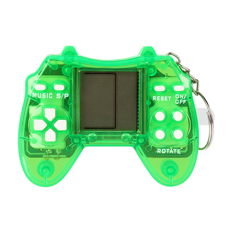 Mini Retro Classic Brick Games with Key Chain Ring Pendant Handheld Game Console Portable Pocket Gaming Players for Kids Elderly