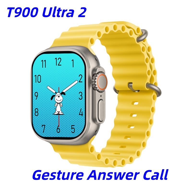 T900 Ultra 2 Smart Watch Gesture Answer Call  Man Women Sport Blood Oxygen Bluetooth Call Smartwatch For iOS Android Phone PK T800 Ultra 2