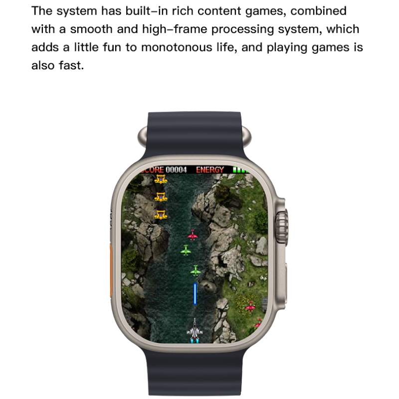 T900 Ultra 2 Smart Watch Gesture Answer Call  Man Women Sport Blood Oxygen Bluetooth Call Smartwatch For iOS Android Phone PK T800 Ultra 2