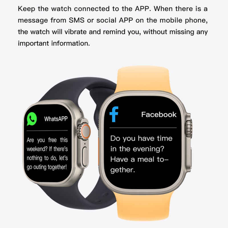 T900 Ultra 2 Smart Watch Gesture Answer Call  Man Women Sport Blood Oxygen Bluetooth Call Smartwatch For iOS Android Phone PK T800 Ultra 2