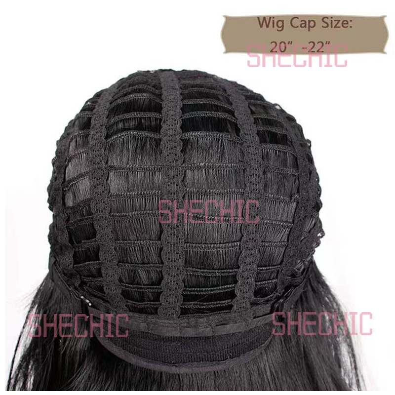 Female Hair Wigs  Women's Fringe Big Wave Long Curly Hair in Natural Synthetic Wigs For Ladies Chemical Fiber 24 inch