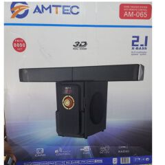 OFFER SOUNDBAR Amtec 2.1CH 8000W HI-FI SUBWOOFER FM/BT/SD/USB