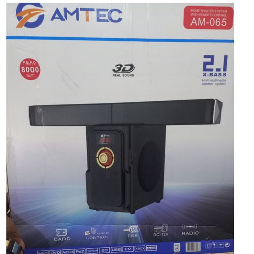 OFFER SOUNDBAR Amtec 2.1CH 8000W HI-FI SUBWOOFER FM/BT/SD/USB