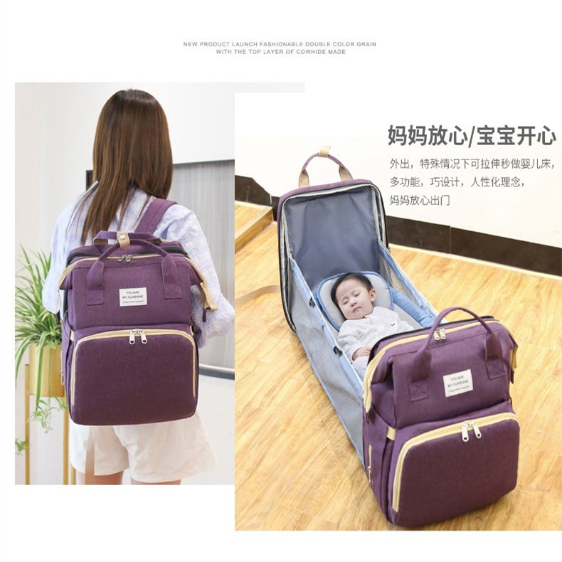 2 in 1 Insulated bed and travel bag Diaper Bags