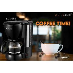 (BEST PRICE EVER).Rebune Coffee Maker kitchen appliances..Convenient anti-drip valve Detachable water tank with water level indicator Non-return valve to prevent water flow back