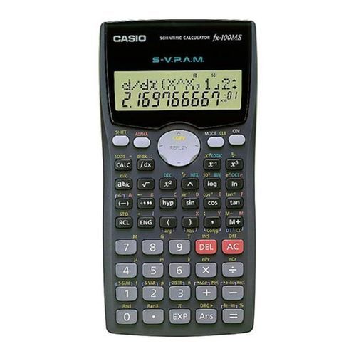 Casio FX100MS - Scientific Calculator - 12 Digits - Grey/black
