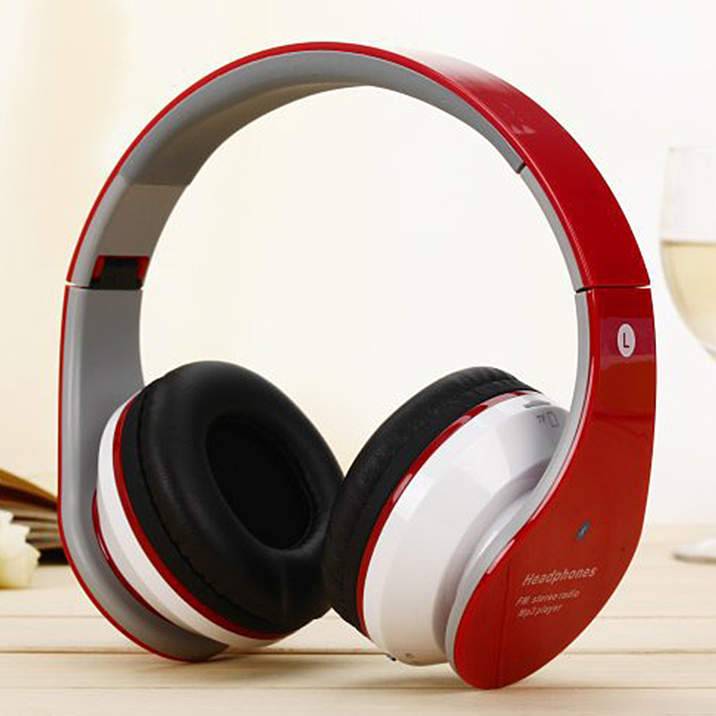wireless bluetooth Headset  FM stereo sports Headphones hands-free calls Earphone with mic