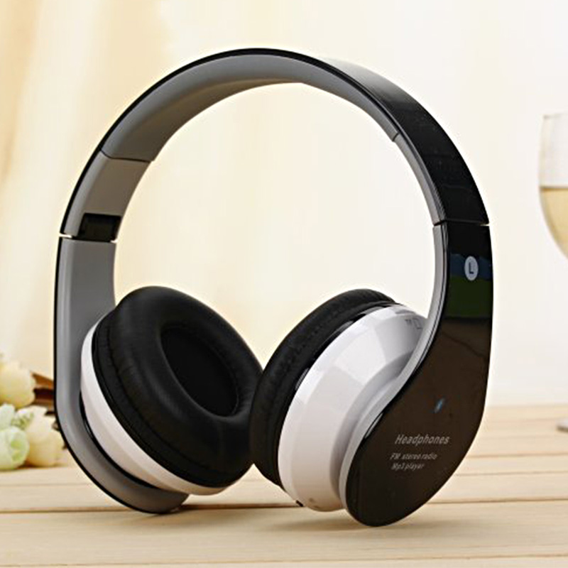 wireless bluetooth Headset  FM stereo sports Headphones hands-free calls Earphone with mic