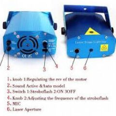 Portable Mini LED Laser Projector Stage Light